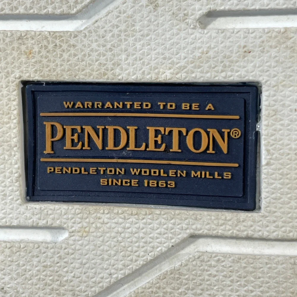 Pendleton Wool Sneakers Shoes Men 9.5 Navy Blue Lace‎ Up Vibram Sole Casual